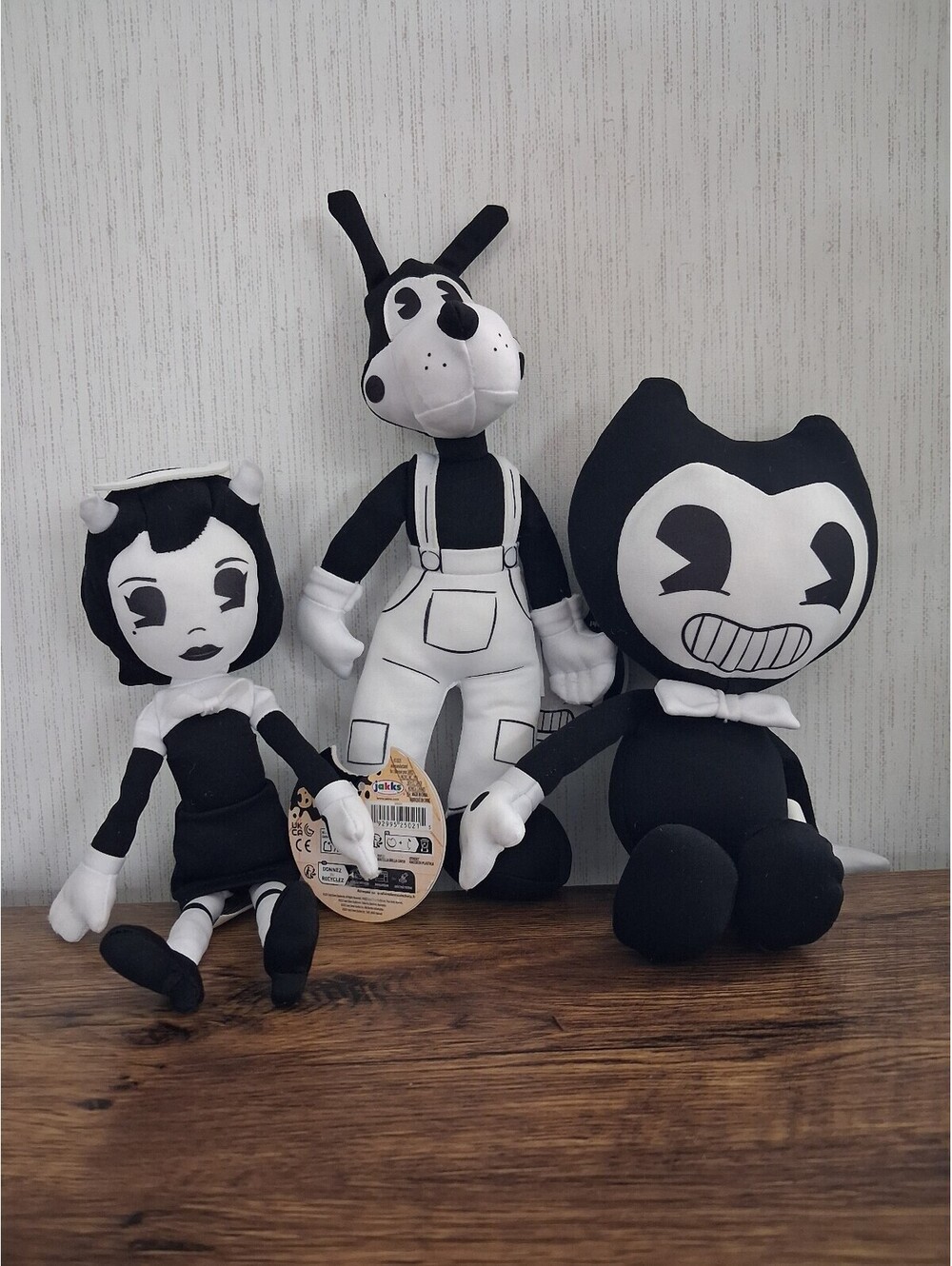 Bendy and the Ink Machine Plush Doll Set - Bendy, Boris, and Alice Angel